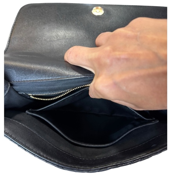 Tory Burch Black Fleming Leather Convertible Crossbody Bag with Gold Chain - Picture 15 of 16